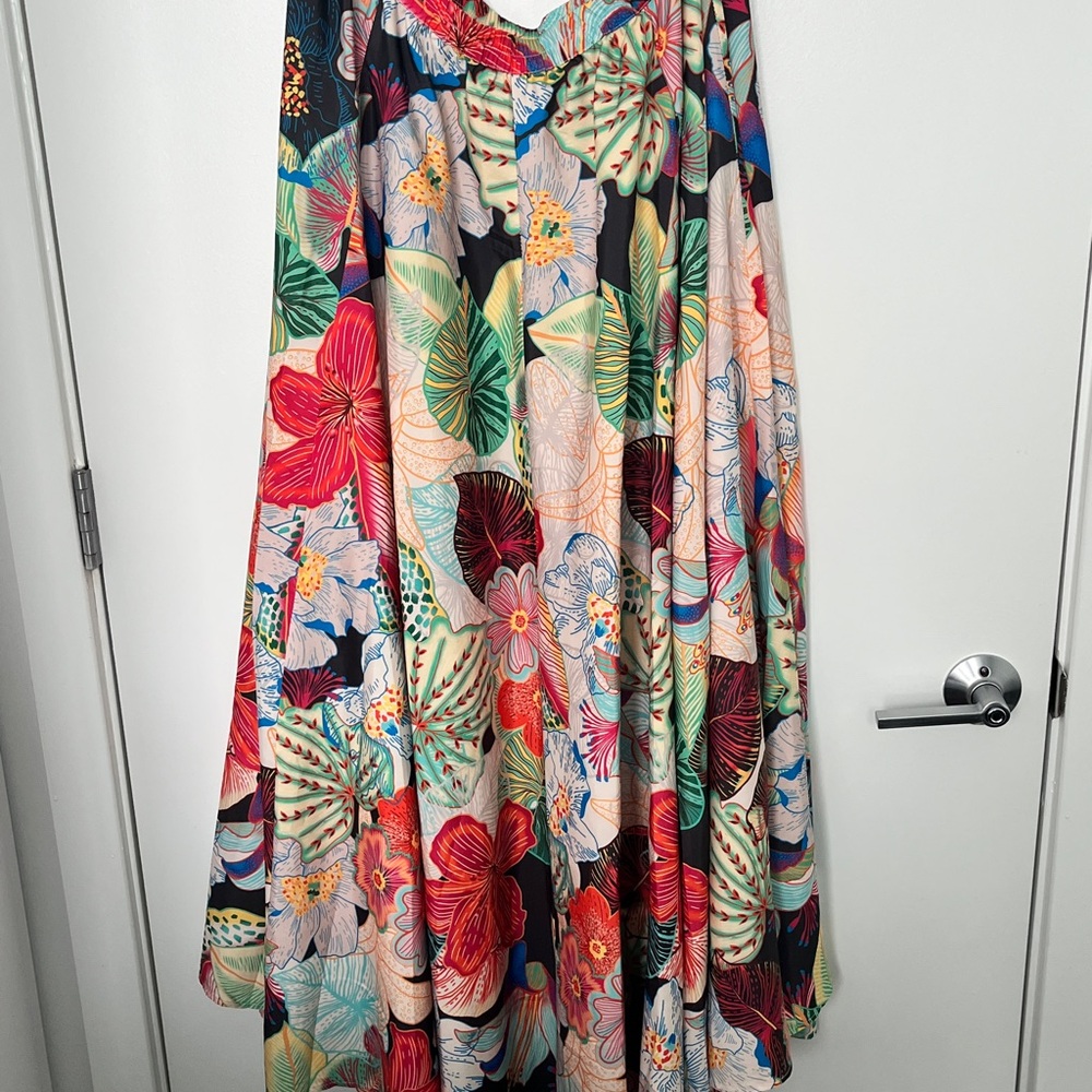 Calypso St Barth Colorful Floral Skirt